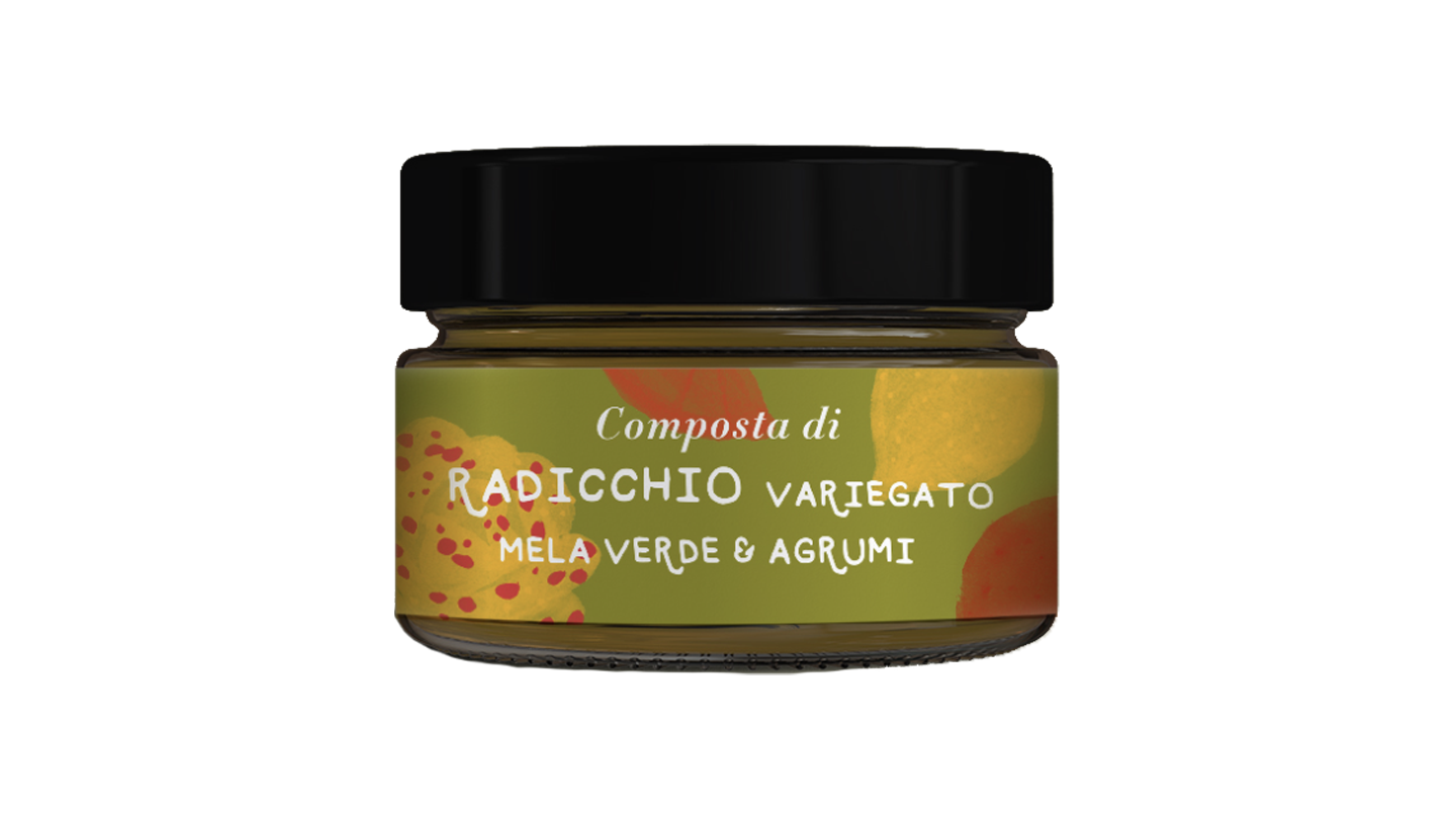 Dżemz czerwonej cykorii, zielonego jabłka i cytrusów