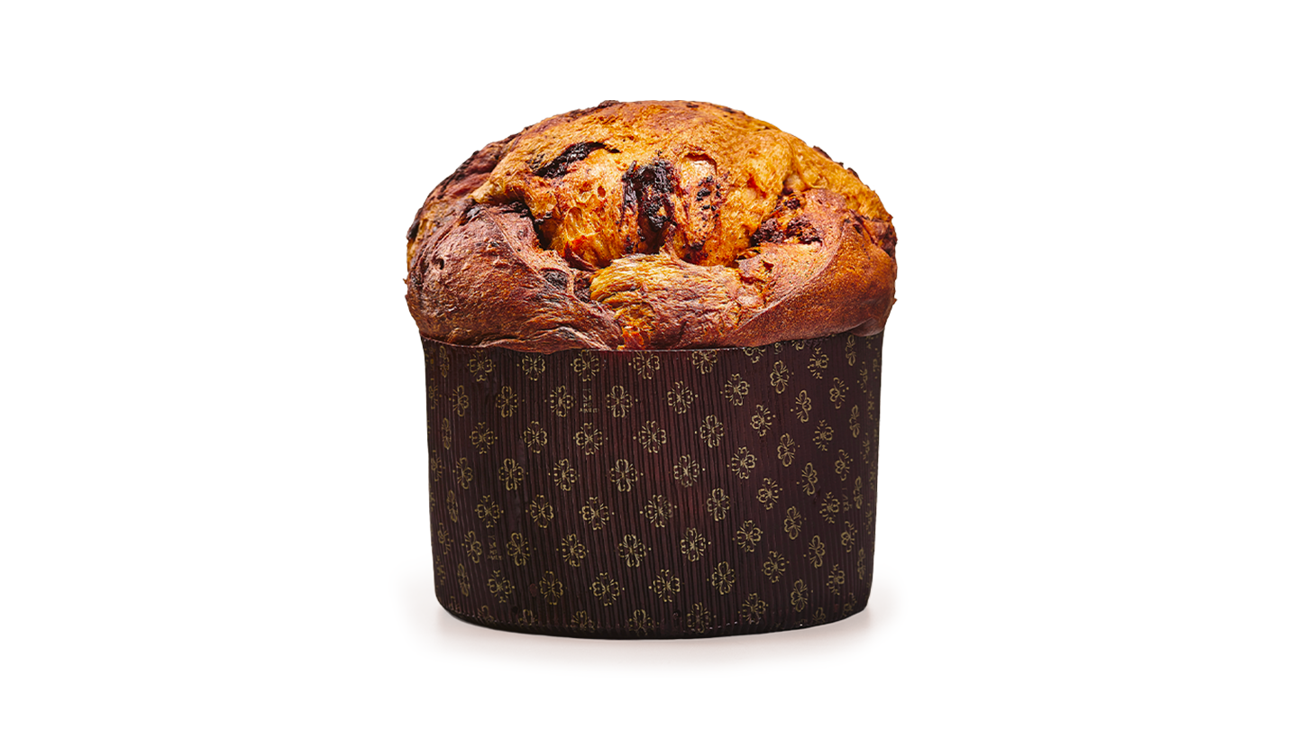 Panettone z trzema rodzajami czekolady