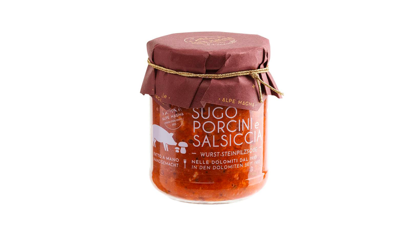 Sos z borowikami i Salsiccia