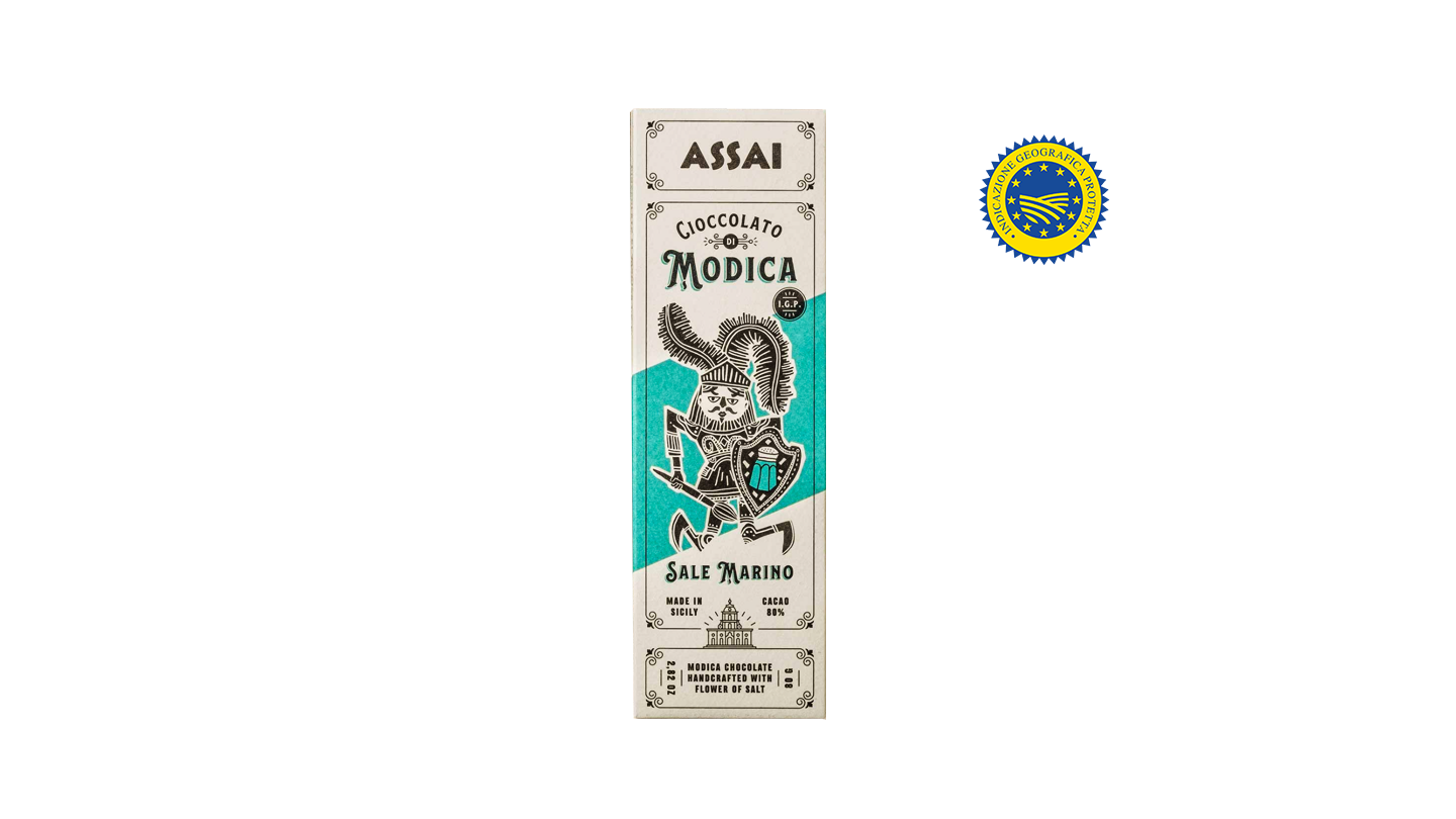 Czekolada Modica IGP 80% z solą morską