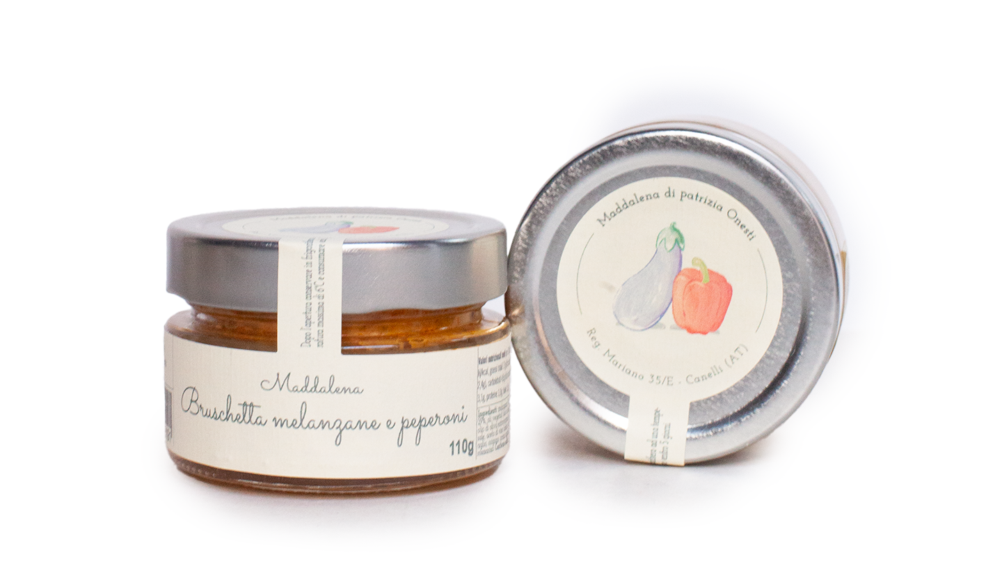 Bruschetta z bakłażanem i papryką