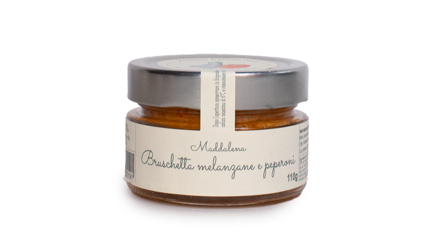 Bruschetta z bakłażanem i papryką